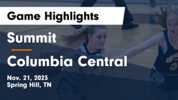Summit  vs Columbia Central  Game Highlights - Nov. 21, 2023