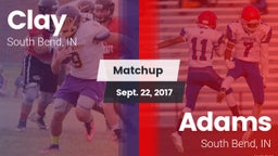 Matchup: Clay  vs. Adams  2017