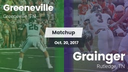 Matchup: Greeneville High vs. Grainger  2017