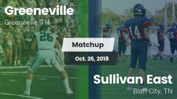 Matchup: Greeneville High vs. Sullivan East  2018