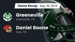 Recap: Greeneville  vs. Daniel Boone  2019