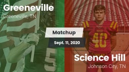 Matchup: Greeneville High vs. Science Hill  2020