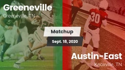 Matchup: Greeneville High vs. Austin-East  2020
