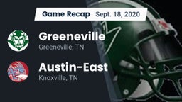 Recap: Greeneville  vs. Austin-East  2020