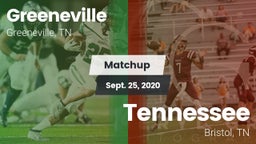 Matchup: Greeneville High vs. Tennessee  2020