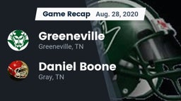 Recap: Greeneville  vs. Daniel Boone  2020