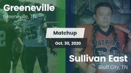 Matchup: Greeneville High vs. Sullivan East  2020