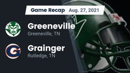 Recap: Greeneville  vs. Grainger  2021