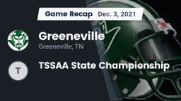 Recap: Greeneville  vs. TSSAA State Championship 2021