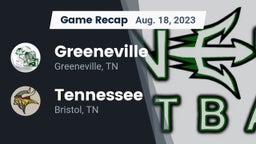 Recap: Greeneville  vs. Tennessee  2023
