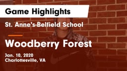 St. Anne's-Belfield School vs Woodberry Forest  Game Highlights - Jan. 10, 2020