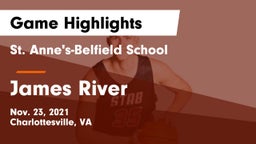 St. Anne's-Belfield School vs James River  Game Highlights - Nov. 23, 2021