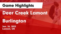 Deer Creek Lamont  vs Burlington  Game Highlights - Jan. 26, 2023