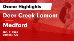 Deer Creek Lamont  vs Medford  Game Highlights - Jan. 9, 2023