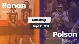 Matchup: Ronan  vs. Polson  2018