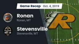 Recap: Ronan  vs. Stevensville  2019