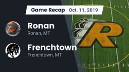 Recap: Ronan  vs. Frenchtown  2019