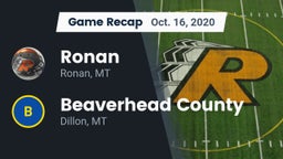 Recap: Ronan  vs. Beaverhead County  2020