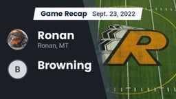 Recap: Ronan  vs. Browning 2022