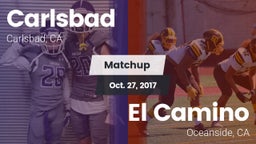 Matchup: Carlsbad  vs. El Camino  2017