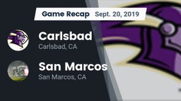 Recap: Carlsbad  vs. San Marcos  2019