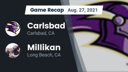 Recap: Carlsbad  vs. Millikan  2021