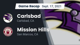 Recap: Carlsbad  vs. Mission Hills  2021