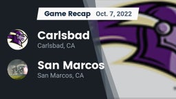 Recap: Carlsbad  vs. San Marcos  2022