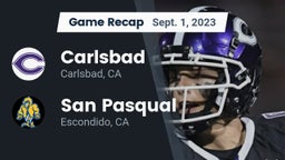 Recap: Carlsbad  vs. San Pasqual  2023