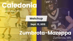 Matchup: Caledonia High vs. Zumbrota-Mazeppa  2019