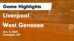 Liverpool  vs West Genesee  Game Highlights - Oct. 5, 2023
