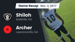 Recap: Shiloh  vs. Archer  2017