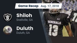 Recap: Shiloh  vs. Duluth  2018