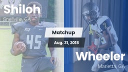 Matchup: Shiloh  vs. Wheeler  2018