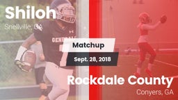 Matchup: Shiloh  vs. Rockdale County  2018