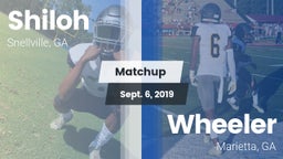 Matchup: Shiloh  vs. Wheeler  2019