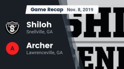 Recap: Shiloh  vs. Archer  2019