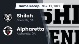 Recap: Shiloh  vs. Alpharetta  2022