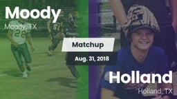 Matchup: Moody  vs. Holland  2018