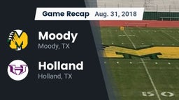 Recap: Moody  vs. Holland  2018