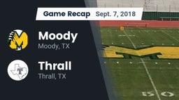 Recap: Moody  vs. Thrall  2018
