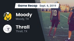 Recap: Moody  vs. Thrall  2019