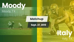 Matchup: Moody  vs. Italy  2019