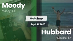 Matchup: Moody  vs. Hubbard  2020