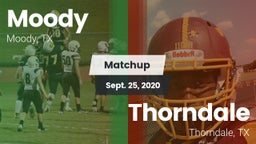 Matchup: Moody  vs. Thorndale  2020