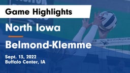 North Iowa  vs Belmond-Klemme  Game Highlights - Sept. 13, 2022