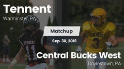 Matchup: Tennent  vs. Central Bucks West  2016