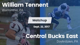 Matchup: William Tennent vs. Central Bucks East  2017