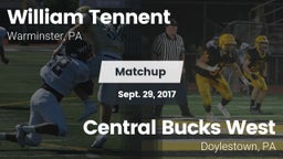 Matchup: William Tennent vs. Central Bucks West  2017