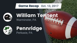 Recap: William Tennent  vs. Pennridge  2017